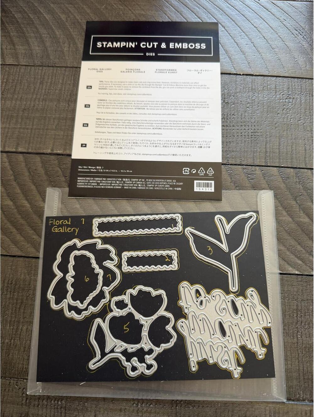 Stampin’ Up Floral Gallery Dies die cut set